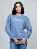 Polerón Gráfico Con Logo Azul Tommy Hilfiger