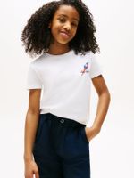 Polera Con Logo Gráfico Blanco Tommy Hilfiger