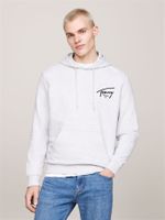 Polerón Hoodie Con Logo Distintivo Gris Tommy Jeans