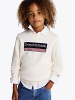 Sweater Con Logo 1985 Collection Blanco Tommy Hilfiger