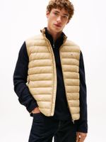 Parka Vest Plegable Repele Al Agua Beige Tommy Hilfiger