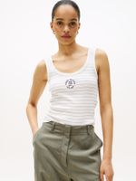 Polera Sin Mangas Slim Fit Blanco Tommy Hilfiger