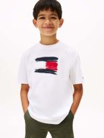 Polera Flag Archive Logo Blanco Tommy Hilfiger