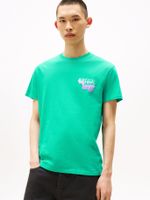 Polera Stack Con Logo Gráfico Verde L7O Tommy Jeans