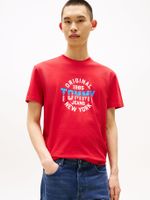 Polera Usa Circle Graphic Logo Rojo XLE Tommy Jeans