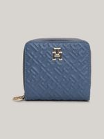 Billetera Con Monograma Celeste Tommy Hilfiger