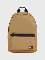 Mochila Essential Con Logo Parche Beige Tommy Hilfiger