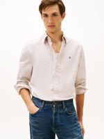 Camisa Oxford Heritage Regular Fit Beige Tommy Hilfiger