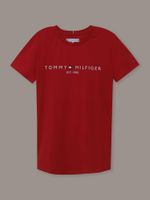 Polera De Niña Essential Cotton Rojo Tommy Hilfiger