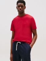 Polera Essential Cotton C-Regular Rojo Tommy Hilfiger