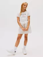 Vestido Con Logo De Lentejuelas Blanco Tommy Hilfiger