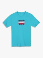 Polera De Niño - Logo Signature Celeste Tommy Hilfiger