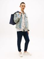 Joggers Slim Fit Con Logo Bordado Azul Tommy Jeans