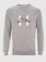 Pijama Manga Larga Essential Logo Gris Tommy Hilfiger