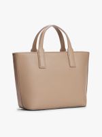 Tote Con Bandolera Textil Beige Tommy Hilfiger