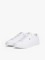 Zapatillas En Cuero Icon Court Blanco Tommy Hilfiger