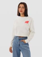 Polerón Cropped Bubble Logo Blanco Tommy Jeans
