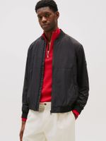 Chaqueta Bomber Repelente Al Agua Negro Tommy Hilfiger