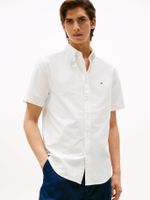 Camisa Oxford Regular Fit Blanco Tommy Hilfiger