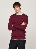 Sweater Básico Signature C-Neck Burdeo Tommy Hilfiger