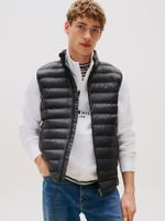 Parka Vest Packable Solid Negro Tommy Hilfiger