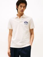 Polo Icon Graphic Regular Fit Blanco Tommy Hilfiger
