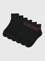 Pack De 6 Par Calcetines Athletic Negro Tommy Hilfiger