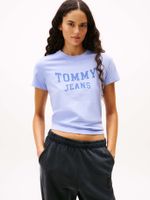 Polera Regular Fit Logo Varsity Lila Tommy Jeans