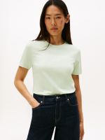 Polera Signature Con Logo Verde Tommy Hilfiger