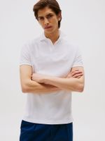 Polo Tonal Monotype Regular Fit Blanco Tommy Hilfiger