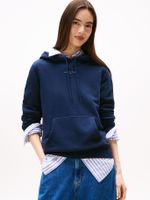Polerón Hoodie Con Logo Lineal Azul Tommy Jeans