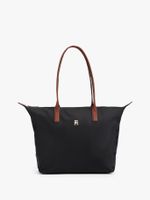 Tote Con Monograma Th Negro Tommy Hilfiger