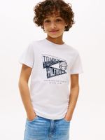 Polera Con Estampado Gráfico Blanco Tommy Hilfiger