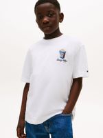 Polera Photo Print Logo Blanco Tommy Hilfiger