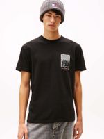 Polera Regular Fit Photo Logo Negro Tommy Jeans