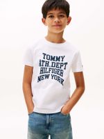 Polera Con Logo Varsity Blanco Tommy Hilfiger