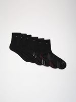 Pack 6 Par Calcetines Tobilleros Negro Tommy Hilfiger