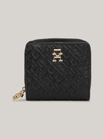 Billetera Con Monograma En Relieve Negro Tommy Hilfiger