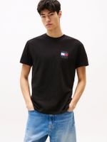 Polera Flag Graphic Backprint Negro BDS Tommy Jeans