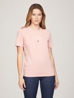 Polera Logo Script Regular Fit Rosado Tommy Hilfiger