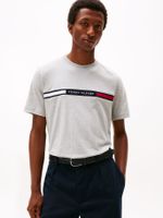 Polera Chest Insert Logo Gris Tommy Hilfiger