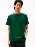 Polera Essent Cotton Neck Regular Verde Tommy Hilfiger