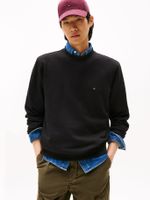 Polerón Solid  Cuello Redondo Negro BDS Tommy Hilfiger