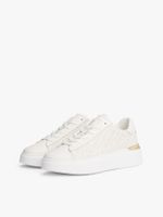 Zapatilla Monogram Cuero Platform Blanco Tommy Hilfiger