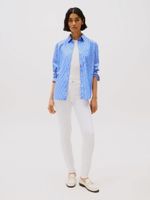 Jeans Como Skinny De Talle Medio Blanco Tommy Hilfiger