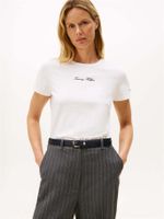 Polera Con Logo Texturizado Blanco Tommy Hilfiger