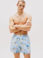 Traje De Baño Con Estampado Celeste Tommy Hilfiger