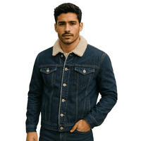 Chaqueta Mezclilla Chiporro Noruegan´s Man Hombre Azul Oscuro