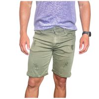 Short Jeans Colors Man Hombre Verde