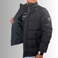 Chaqueta Parka Acolchada Gris Hombre
